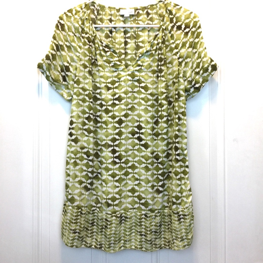 ‼️ Final clearance ‼️ J.Jill green print top S